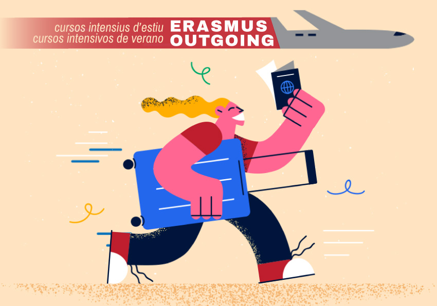 Estudiante preparada para irse de Erasmus
